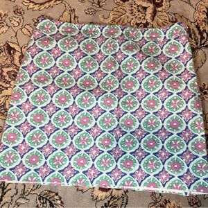 Talbots Geometric Floral Pencil Skirt - Pink, Green, Blue